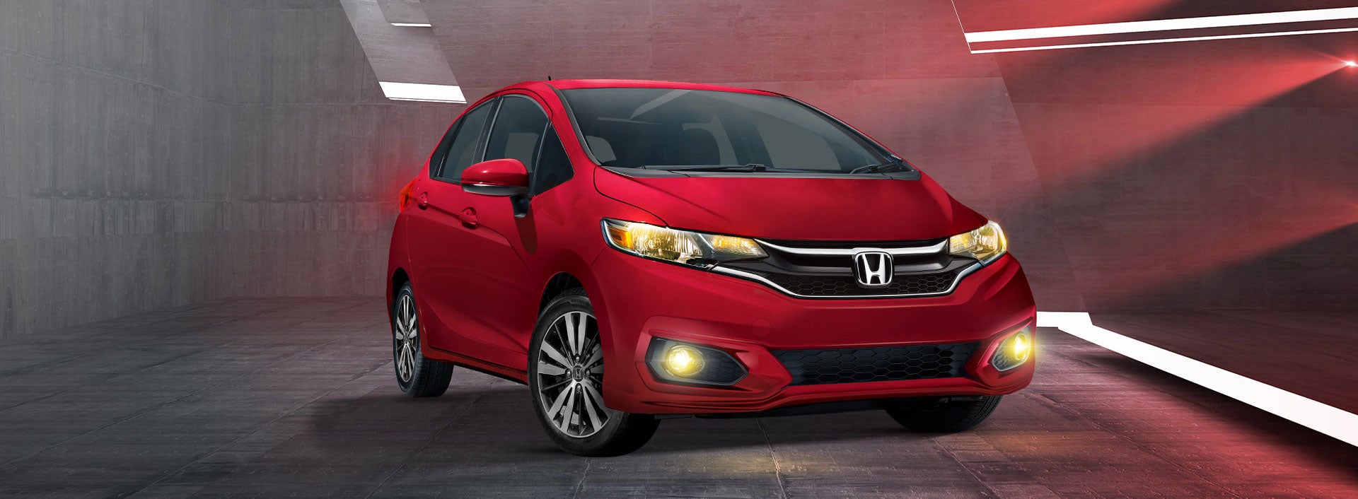 Red Honda Fit